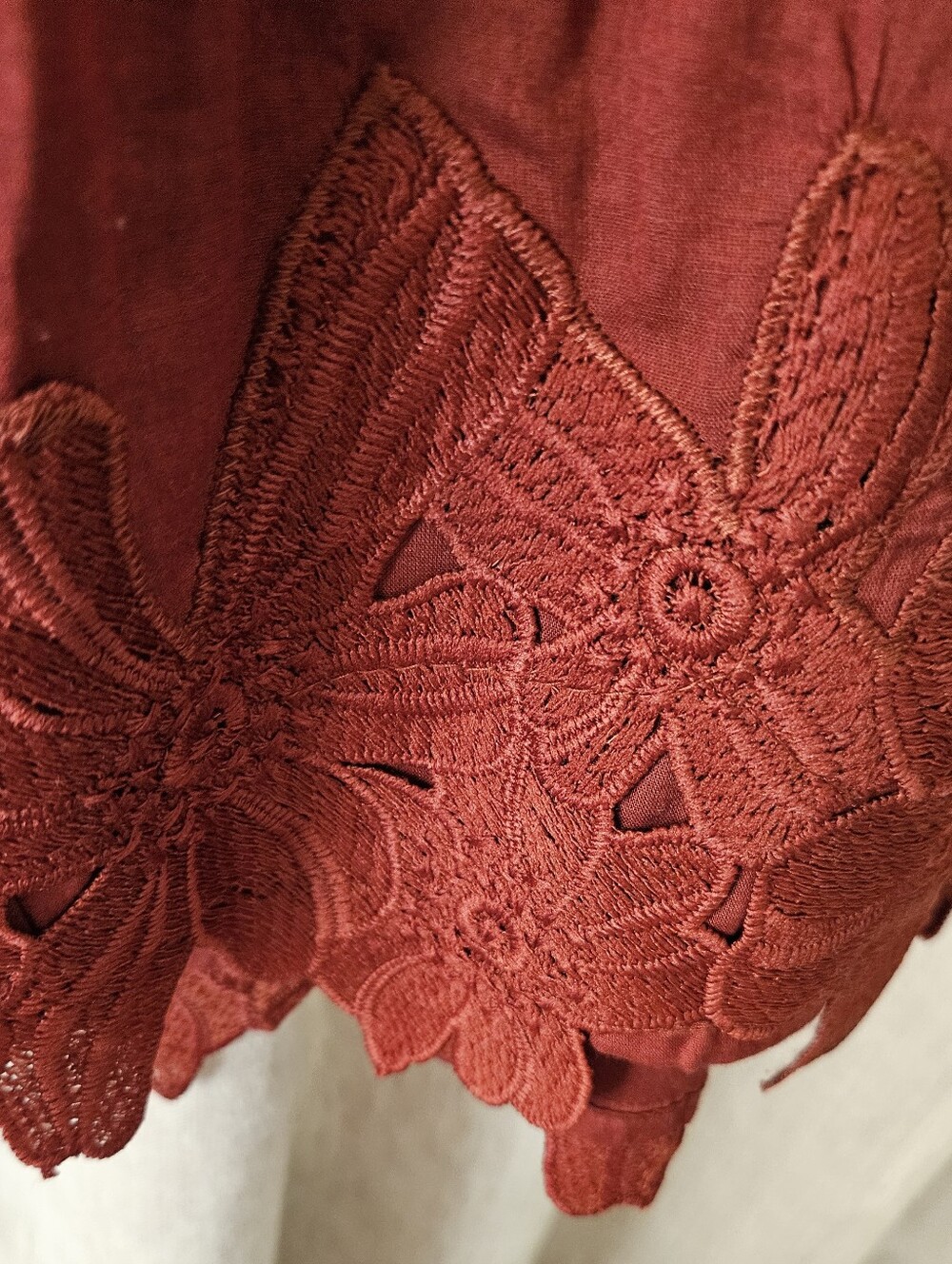 H&M Rust Sundress With Applique Flowers NWT - Picture 10 of 11